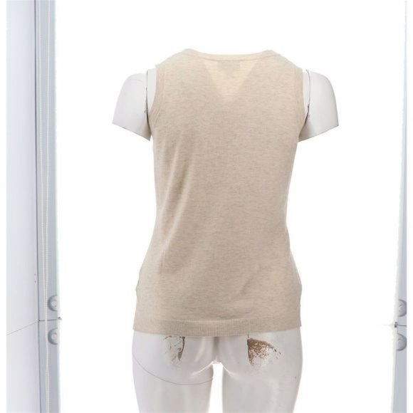 NWT MODERN SOUL COMFORT YARN CABLE KNIT SWEATER TANK OATMEAL HEATHER XXS - Picture 6 of 13